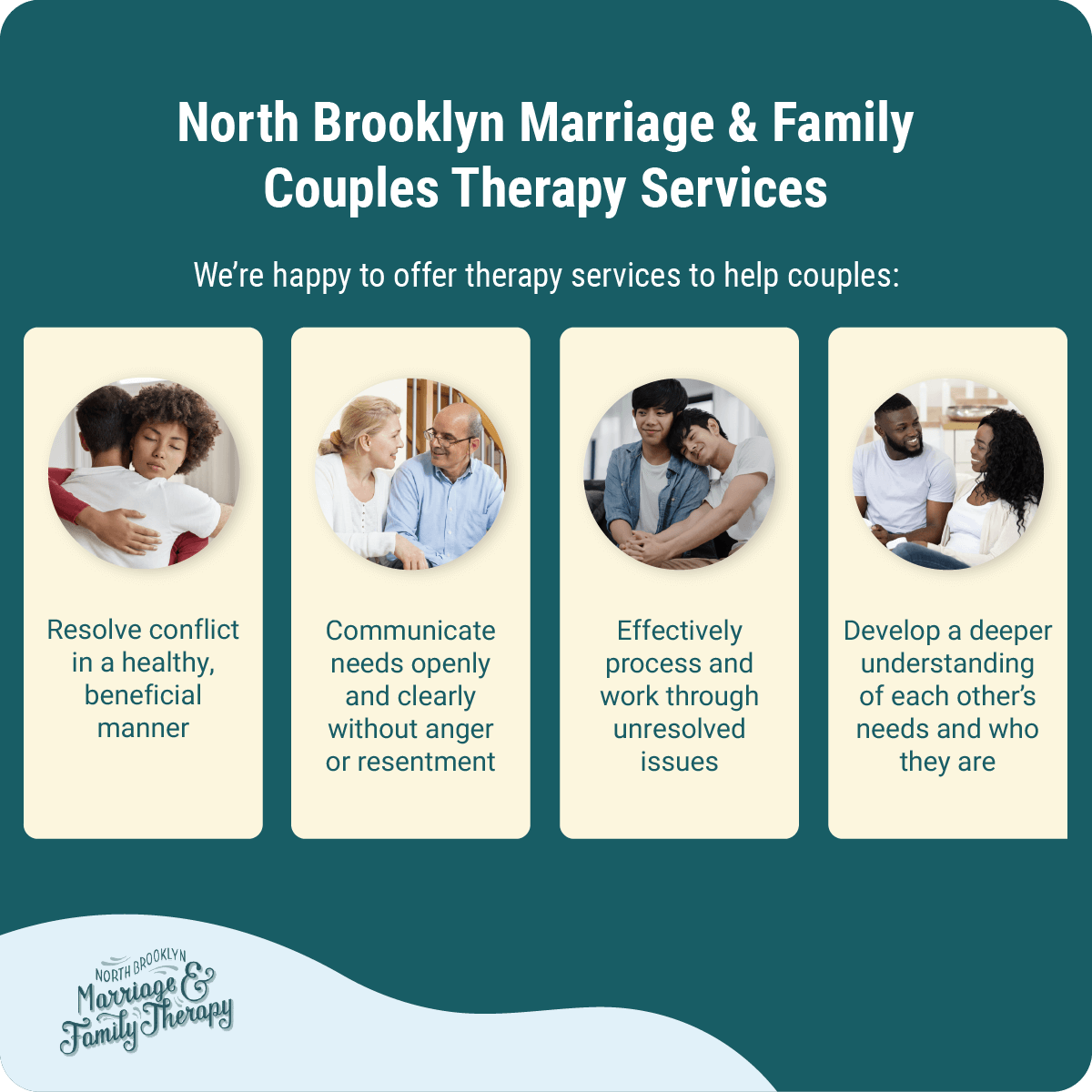 Couples therapy services in Brooklyn, NY.
