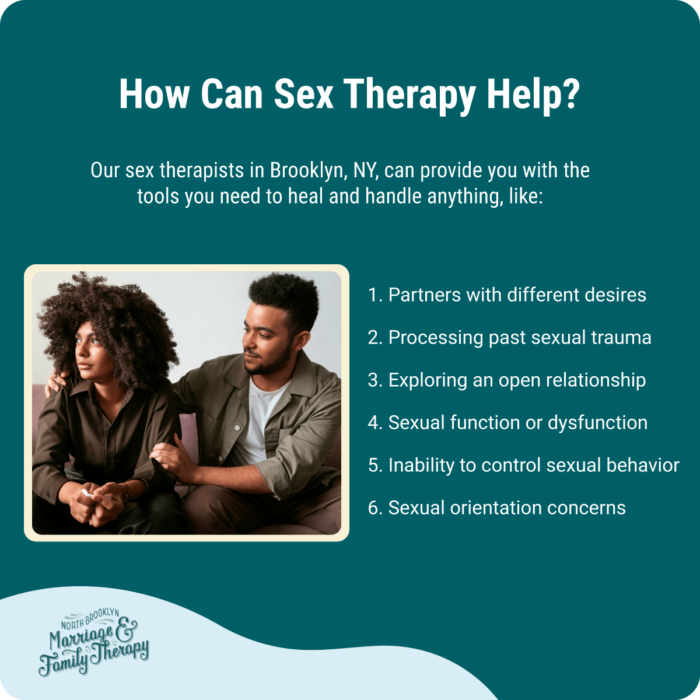 Get help from our sex therapists in Brooklyn NYC.